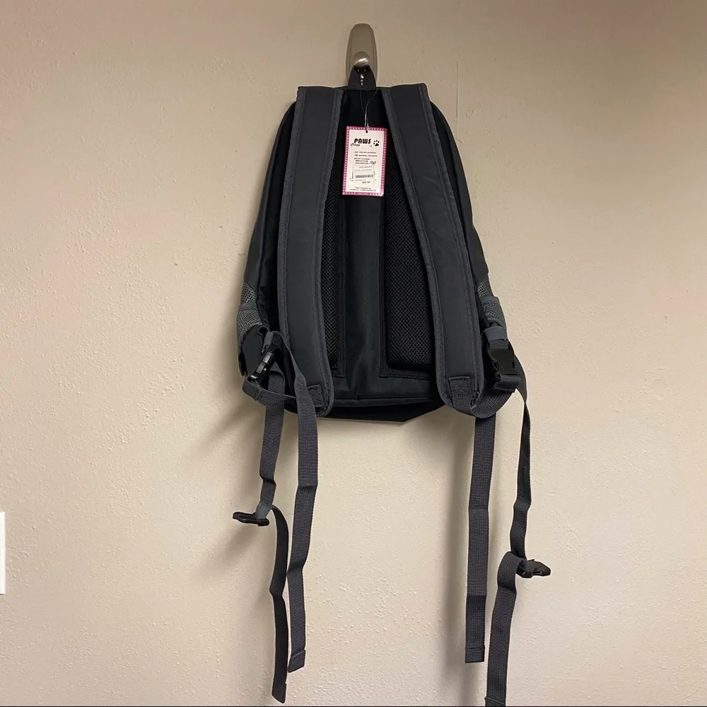 Crazy Paws Burgundy Sporty Pet Backpack - Large - Picture 4 of 10